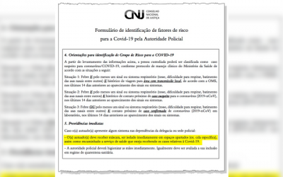 Após recomendação da Justiça, PC do RJ devem levar presos com suspeita de Covid à unidades de saúde