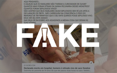 01.06.2020 – Notícias classificadas como Fake News