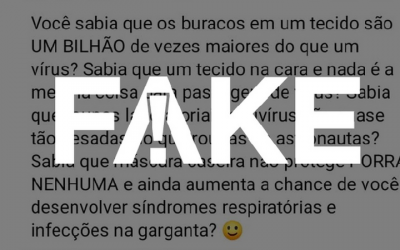 16.06.2020 – Notícias classificadas como Fake News