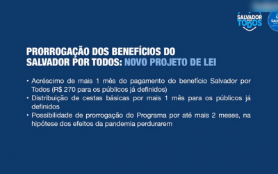 ACM Neto anuncia prorrogação de auxílio de R$ 270