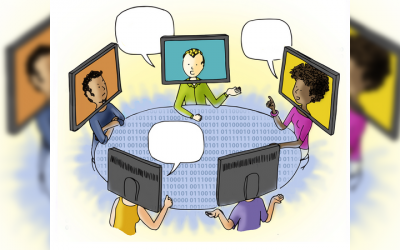 Há conversação em sua aula online?