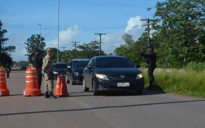 PM reforça ações para fiscalizar rodízio de veículos e uso de máscaras em Macapá
