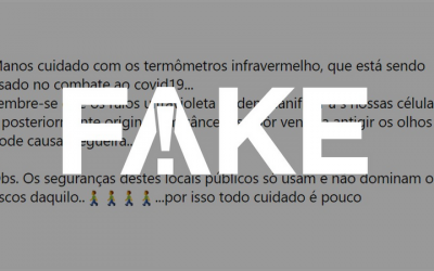 30.06.2020 – Notícias classificadas como Fake News