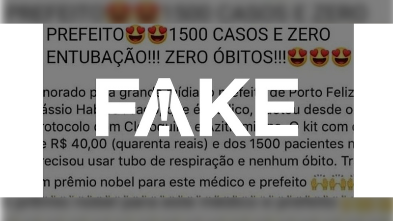 15.07.2020 – Notícias classificadas como Fake News