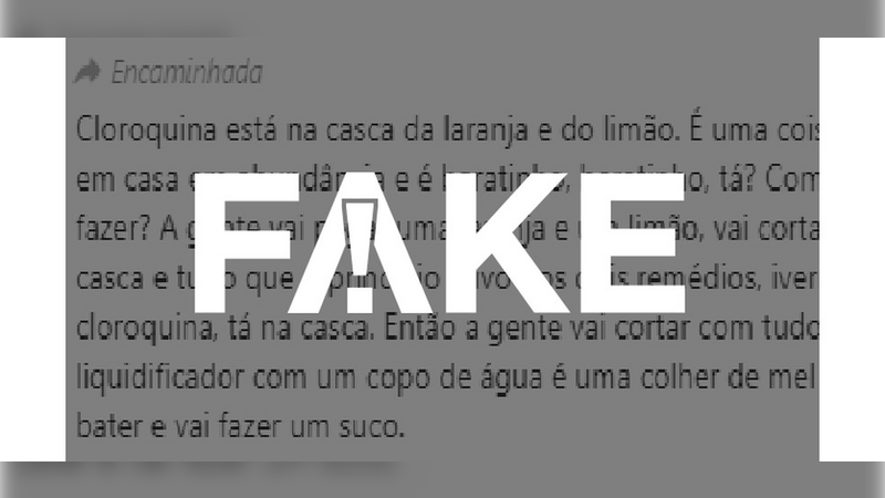24.07.2020 – Notícias classificadas como Fake News