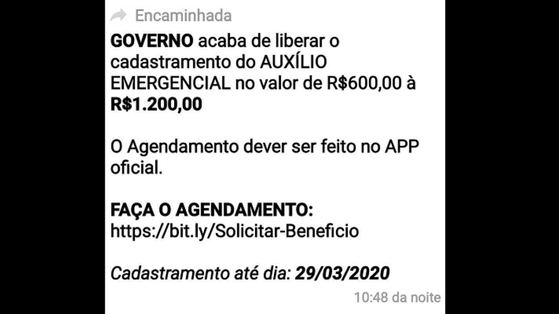 Na pandemia, criminosos usam falsas ofertas e benefícios para aplicar golpes