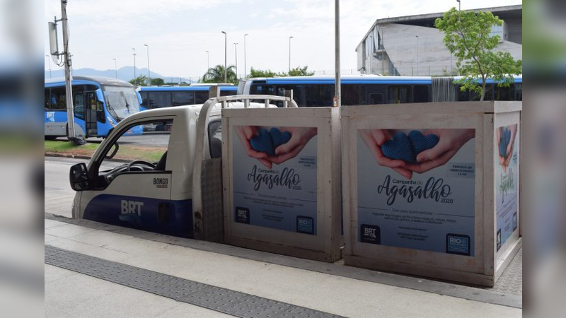 Campanha do Agasalho do BRT Rio arrecada mais de 220kg de peças de vestuário