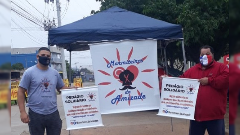 Pedágio Solidário arrecadou mais de meia tonelada de alimentos em Sapucaia