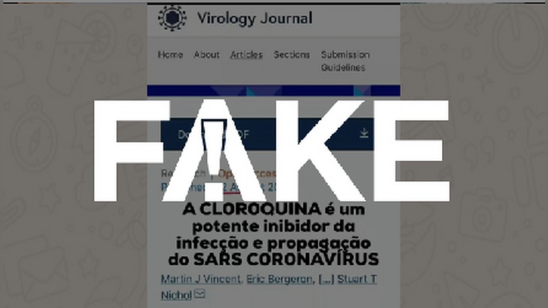 21.08.2020 – Notícias classificadas como Fake News