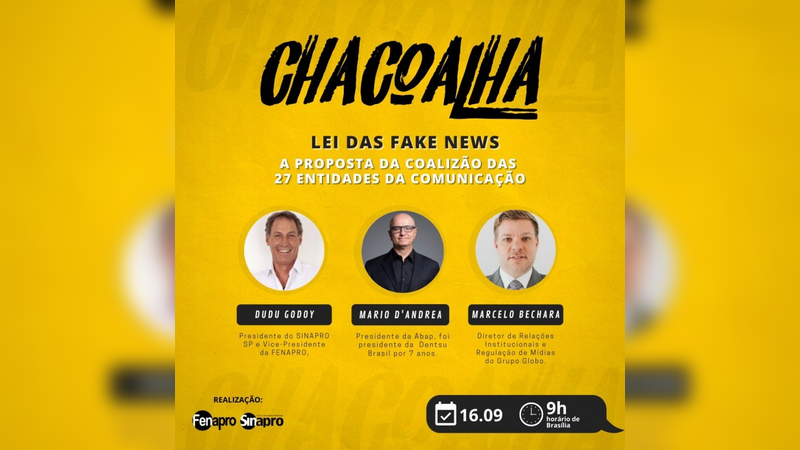 Fenapro e Sinapros fazem live sobre “Lei das Fake News”