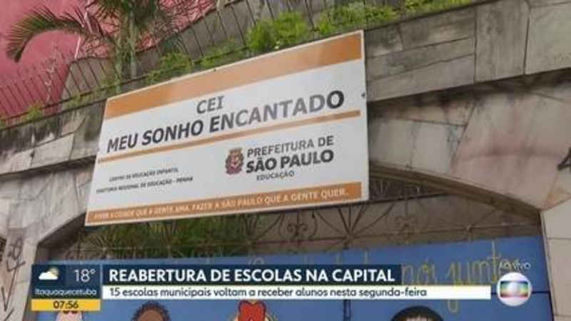 Cidade de SP tem 16 das mais de 4 mil escolas municipais reabertas para atividades extracurriculares