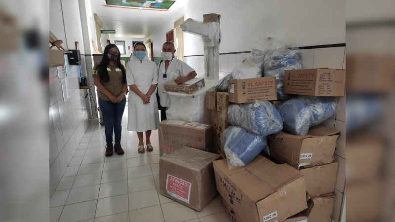 Hospital de Alenquer recebe doação de equipamentos para prevenção e combate à covid-19