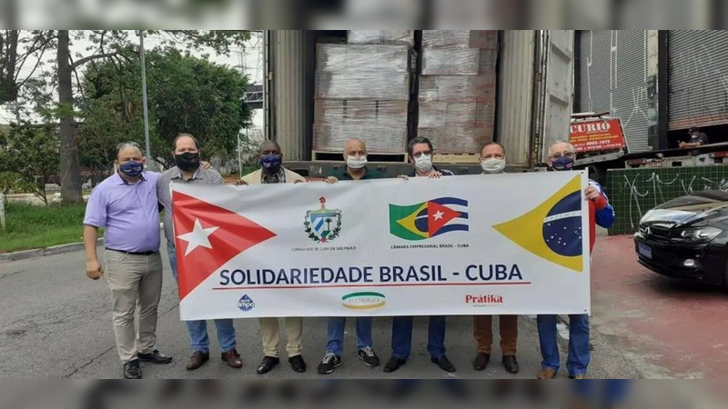 Empresários brasileiros enviam a Cuba ajuda para enfrentar a pandemia de Covid-19